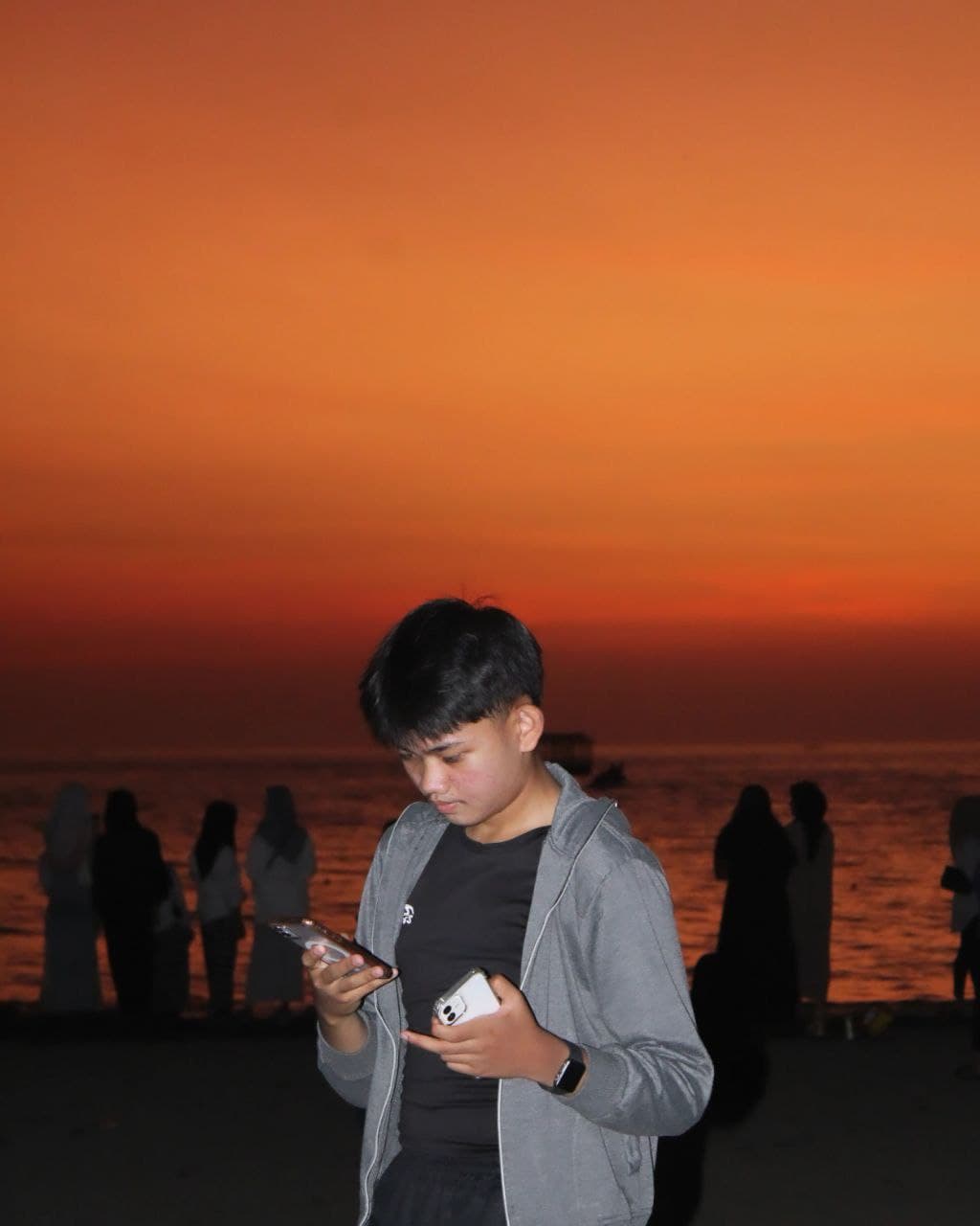 M. Ammar Arief at sunset